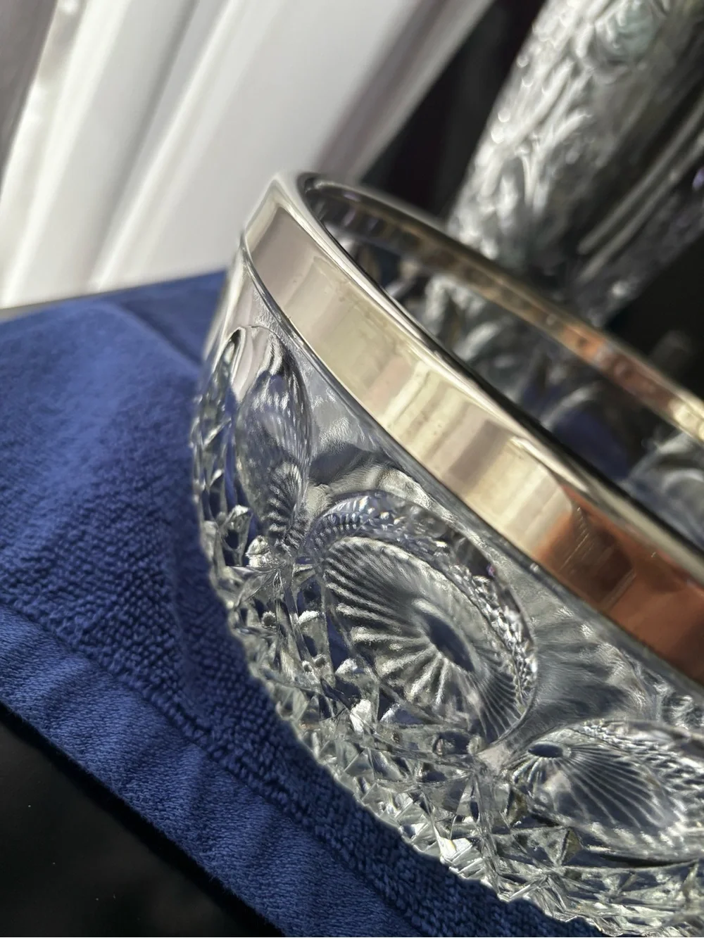 Mid Century Crystal Bowl